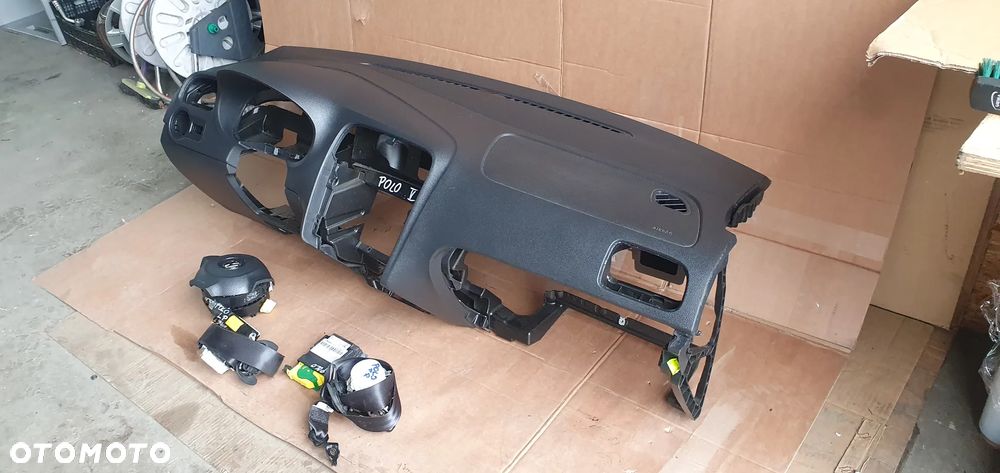 Konsola poduszki pasy AIRBAG sensor zestaw naprawczy VW Polo V 6R - 9