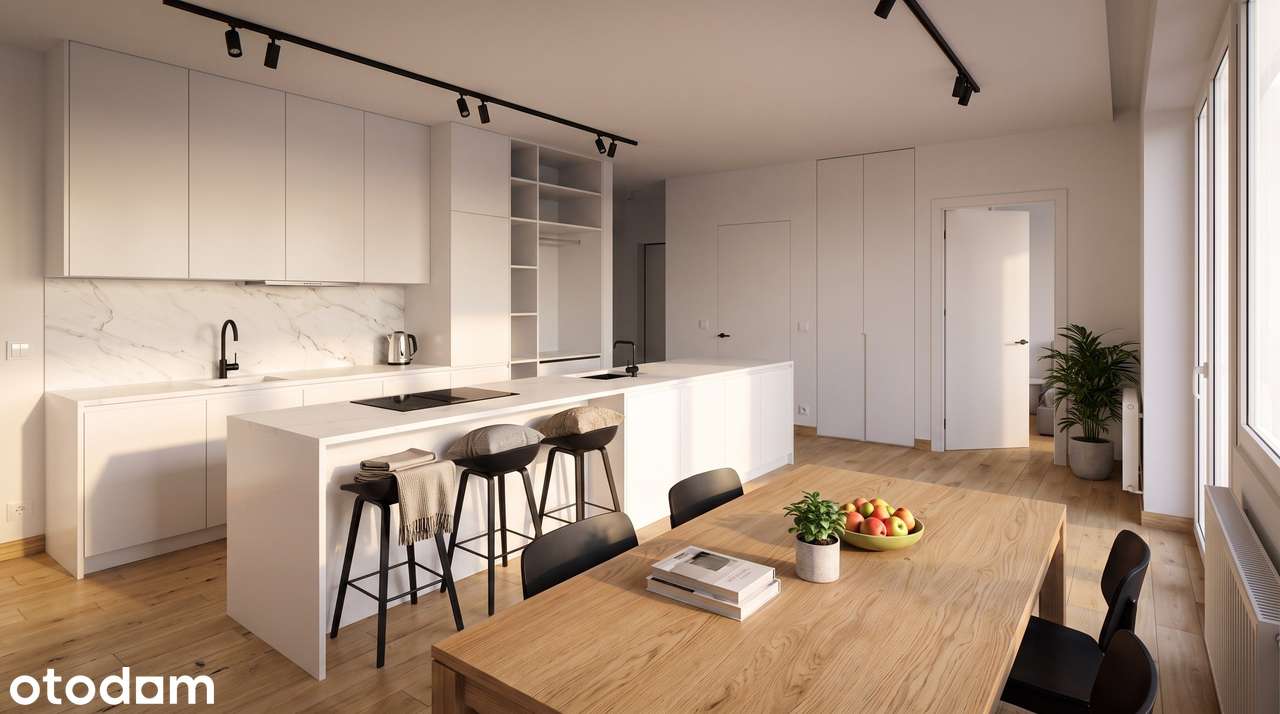 Apartament 70 m² z garderobą i balkonem | 2 pokoje | Powiśle