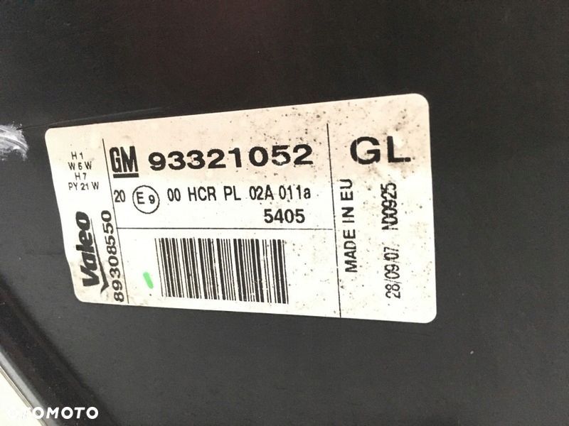 MERIVA A LAMPA LEWA PRZÓD ORYGINAŁ EUROPA LADNA - 4