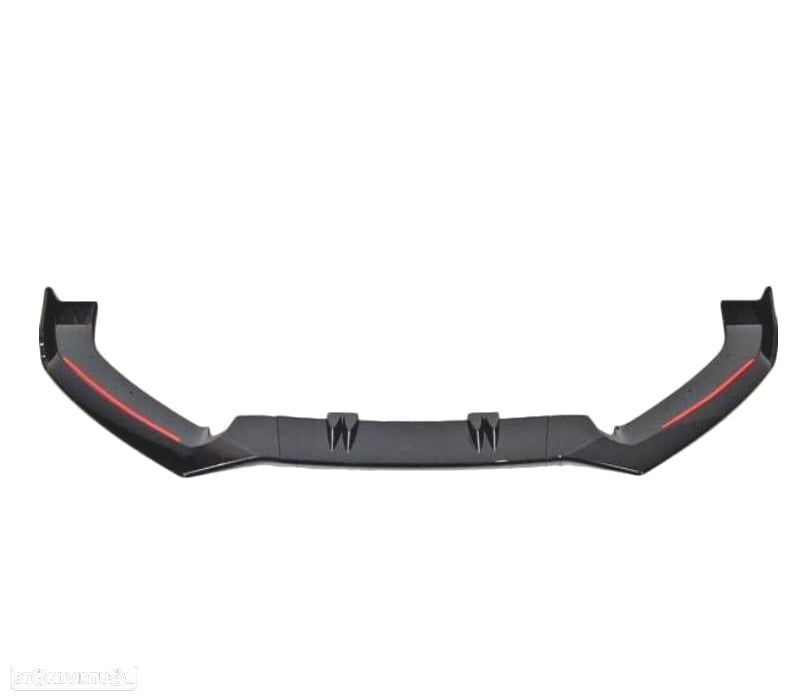SPOILER LIP FRONTAL AUDI A6 LOOK RS6 16-18 PRETO - 3