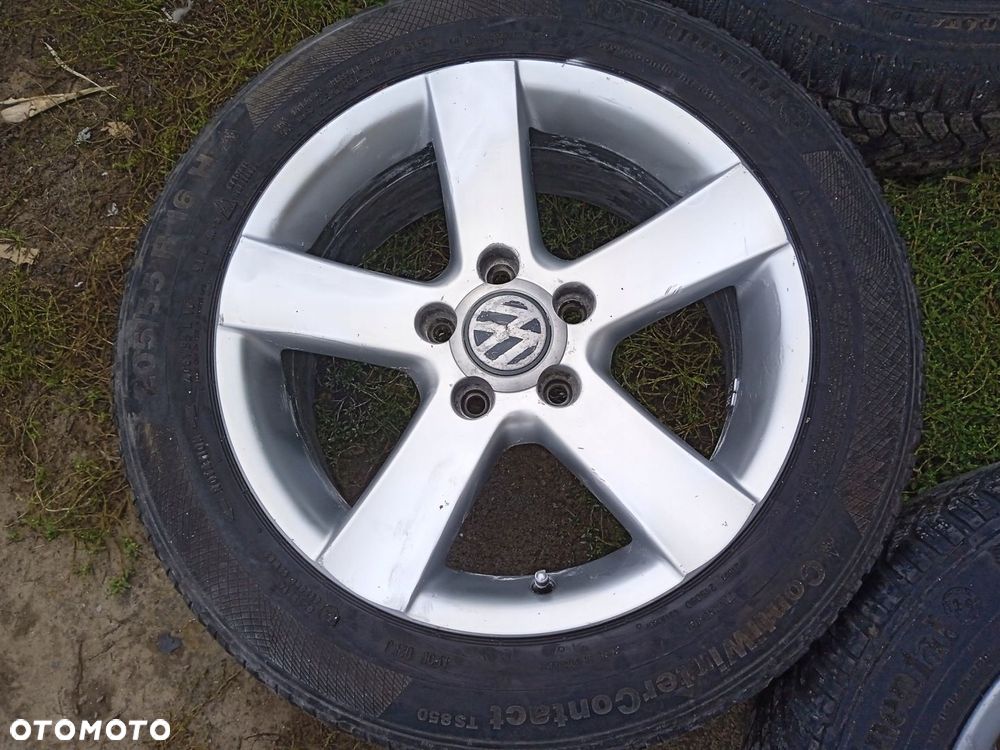 Felgi aluminiowe 5x112 VW Passat Golf 5 6 Leon T-rock Opony zimowe 16 - 4