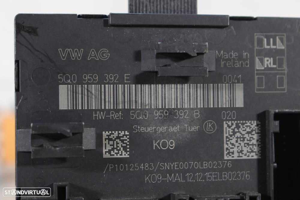 Módulo Eletrónico Volkswagen Golf Vii (5G1, Bq1, Be1, Be2)  5Q0959392e - 7