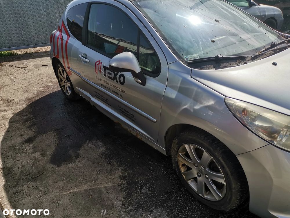 Peugeot 207 1.6hdi Maska zderzak lusterko drzwi szyba chlodnica maglownica blotnik fotel kod lak EZRC - 5