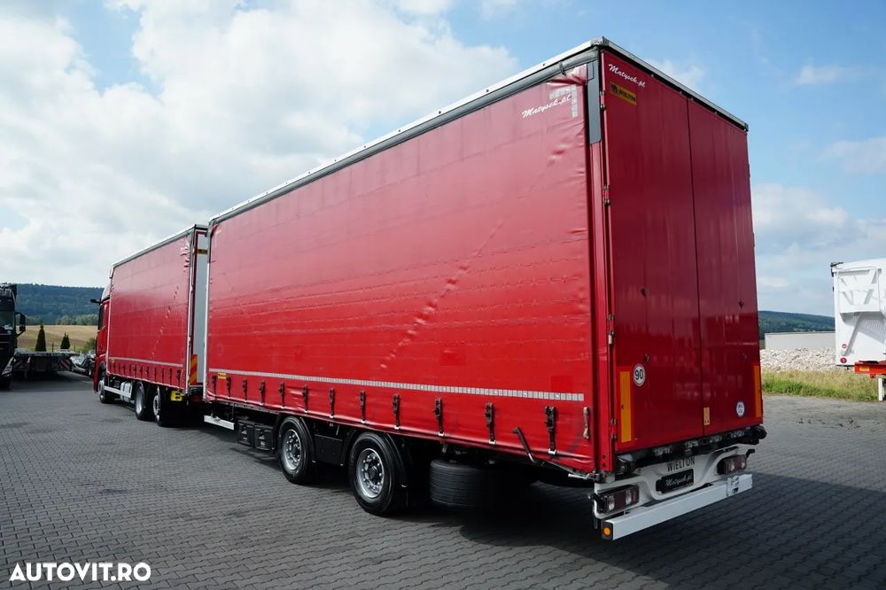 Mercedes-Benz ACTROS 2545 / TANDEM COMBINAT 120 M3 / TRANSIT / CORTINĂ - 7,4 M / BIG SPACE / WIELTON - 5