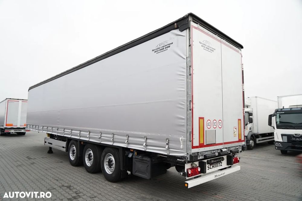 Schmitz Cargobull CORTINĂ / STANDARD / CAMION DIN OȚEL - 9 M / ACOPERIȘ CULISANT / AXĂ CULISANTĂ / - 3