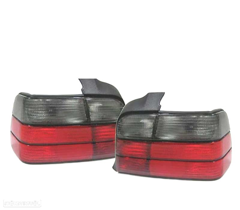 FAROLINS TRASEIROS BMW E36 LOOK M3 ESCURECIDO VERMELHO SEDAN 90-97 - 2