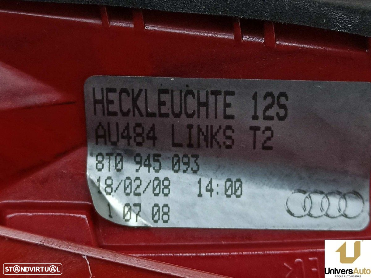 FAROLIM TRASEIRO ESQUERDO AUDI A5 COUPE (8T) 2.7 TDI - 5