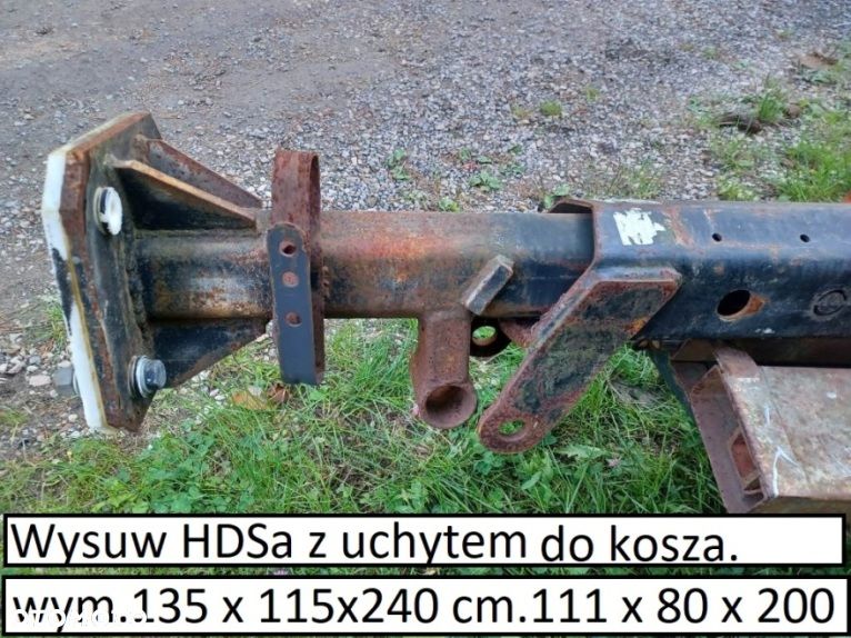 HDS  Przedłuzka wysuw Ramie Kiper Wywrot HDS PALFINGER HIAB IVECO DAILY RENAULT MAN - 1