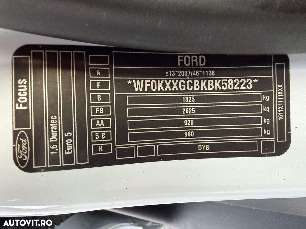 Ford Focus 1.6 TI-VCT White Magic - 14