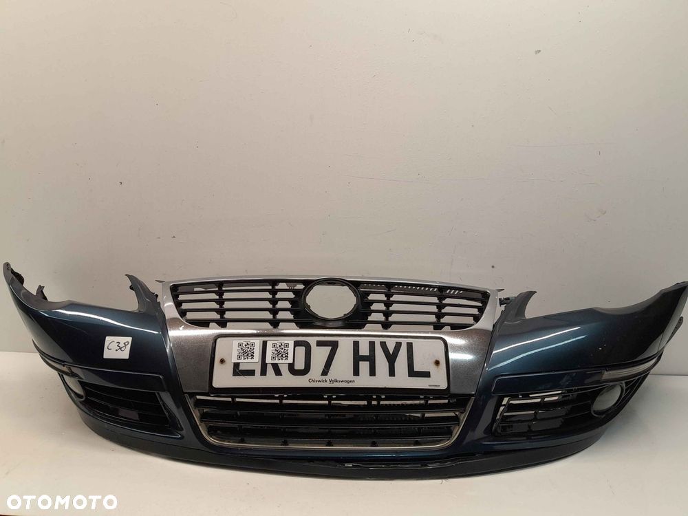^ ZDERZAK PRZÓD PRZEDNI VW VOLKSWAGEN PASSAT B6 LC5F SZARY POPIELATY HALOGENY - 1