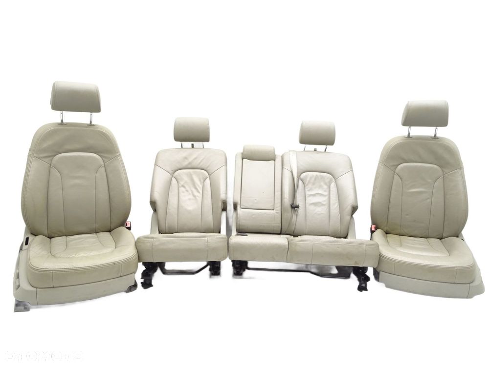 Komplet foteli przód tył kanapa skóra 8e0881106ca audi q7 4l - 1