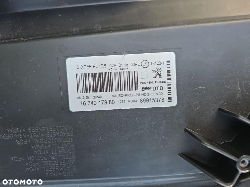 PEUGEOT 3008 5008 II 2 Lampa prawa przód Full Led Technology 1674017980 - 11