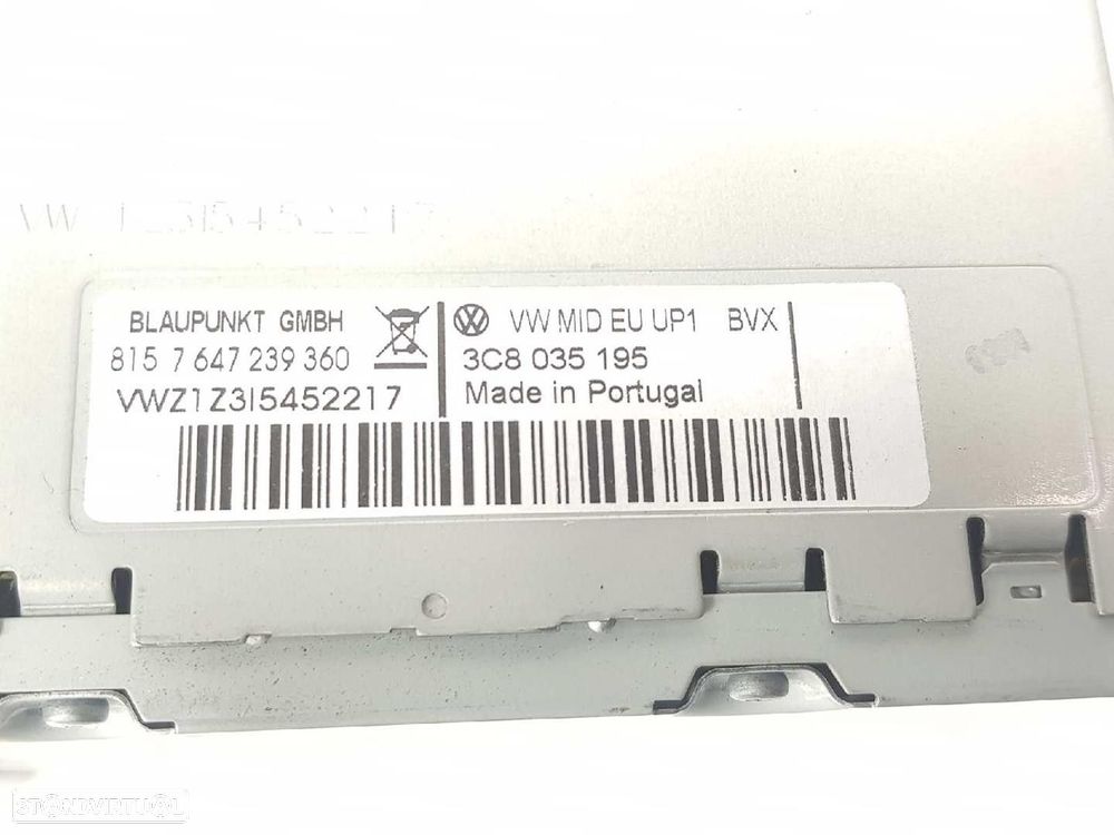 SISTEMA AUDIO / RADIO CD VOLKSWAGEN SCIROCCO 2010 -3C8035195 - 4