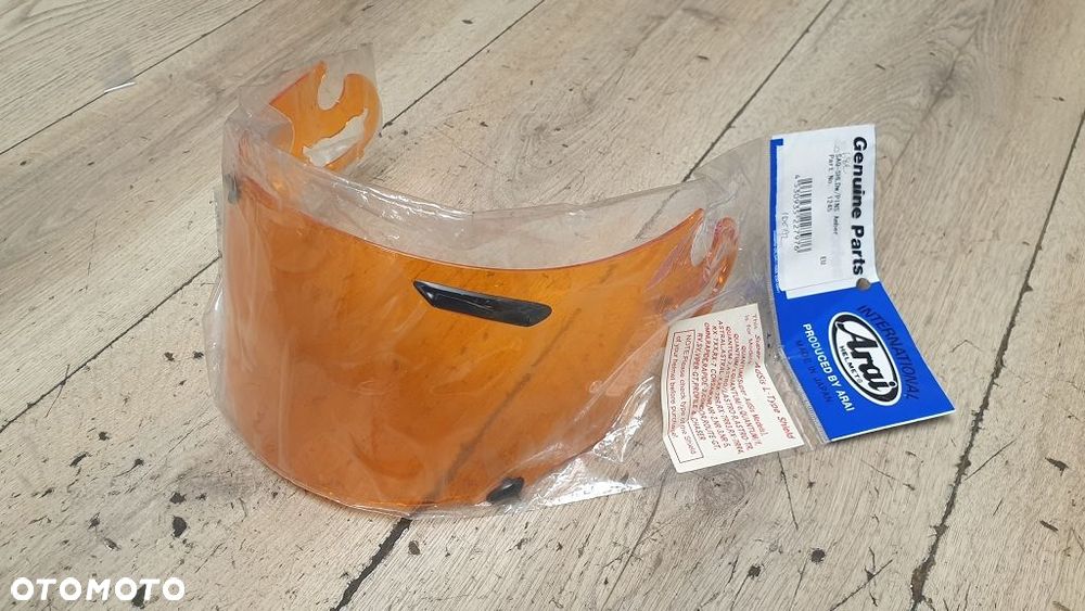 Szyba Kasku Wizjer ARAI SAQ-SHLDw/PINS Kolor Amber (Bursztynowy) - 2