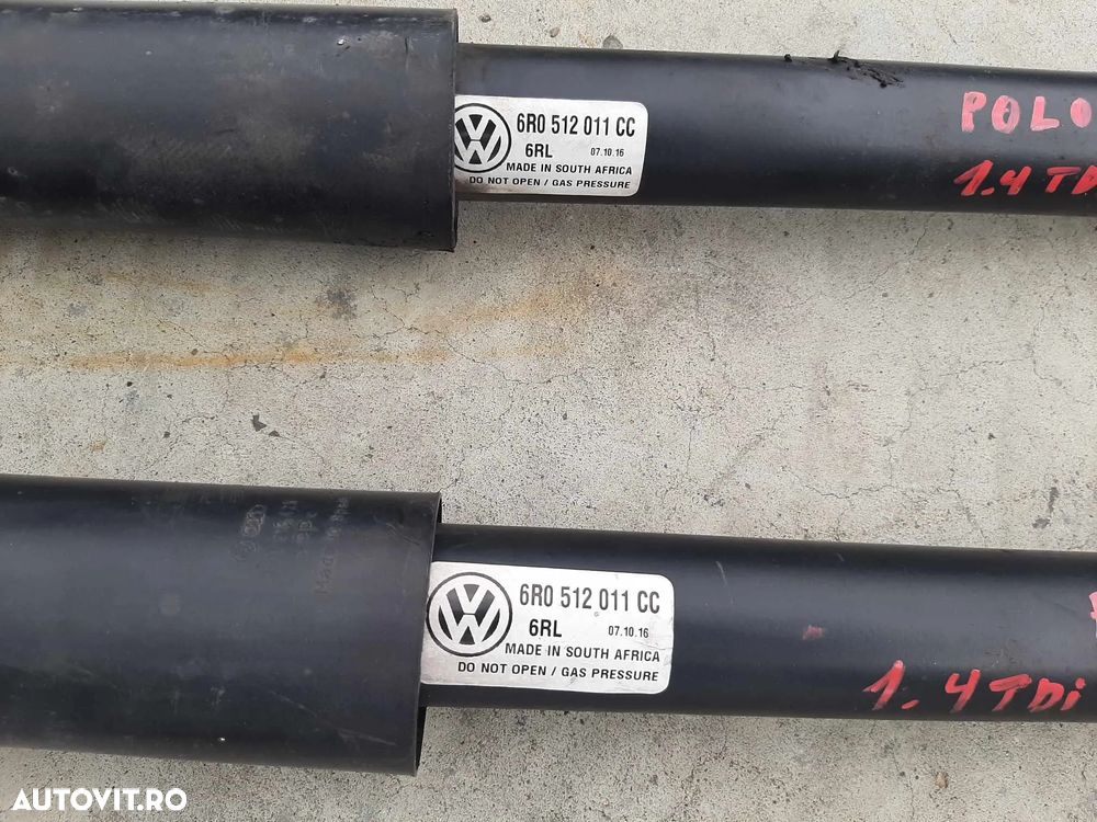 set amortizoare telescoape spate  vw polo 6r cross 2017  1.4 tdi cus  6r0512011cc - 3