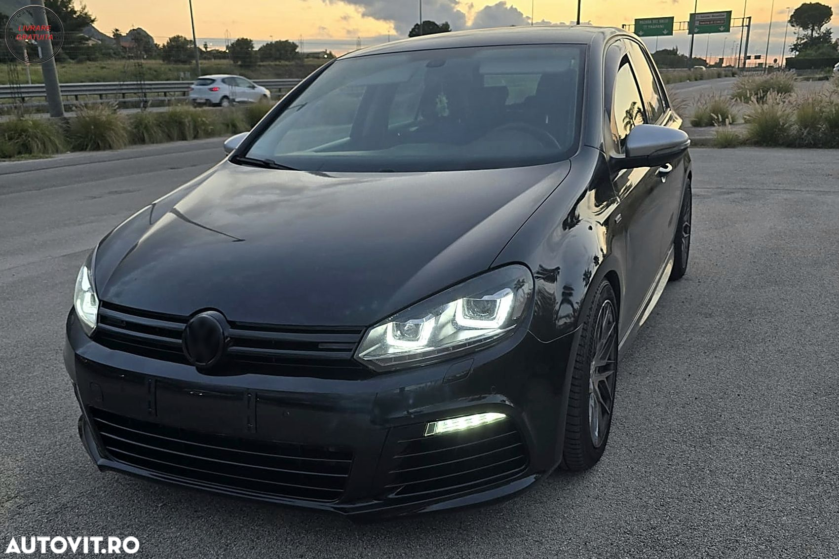 Bara Fata VW Golf VI Golf 6 (2008-2013) R20 Look cu Faruri LED Design Golf 7 3D U - livrare gratuita - 18