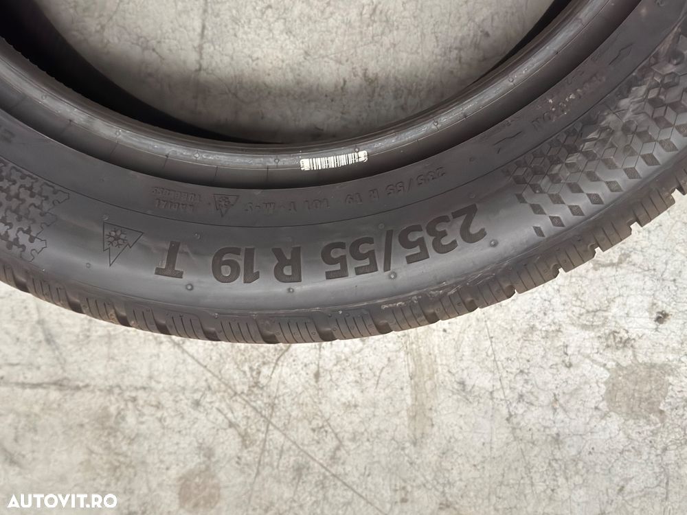 Vând 4 anvelope 235/55/19 continental de iarnă ca noi - 7