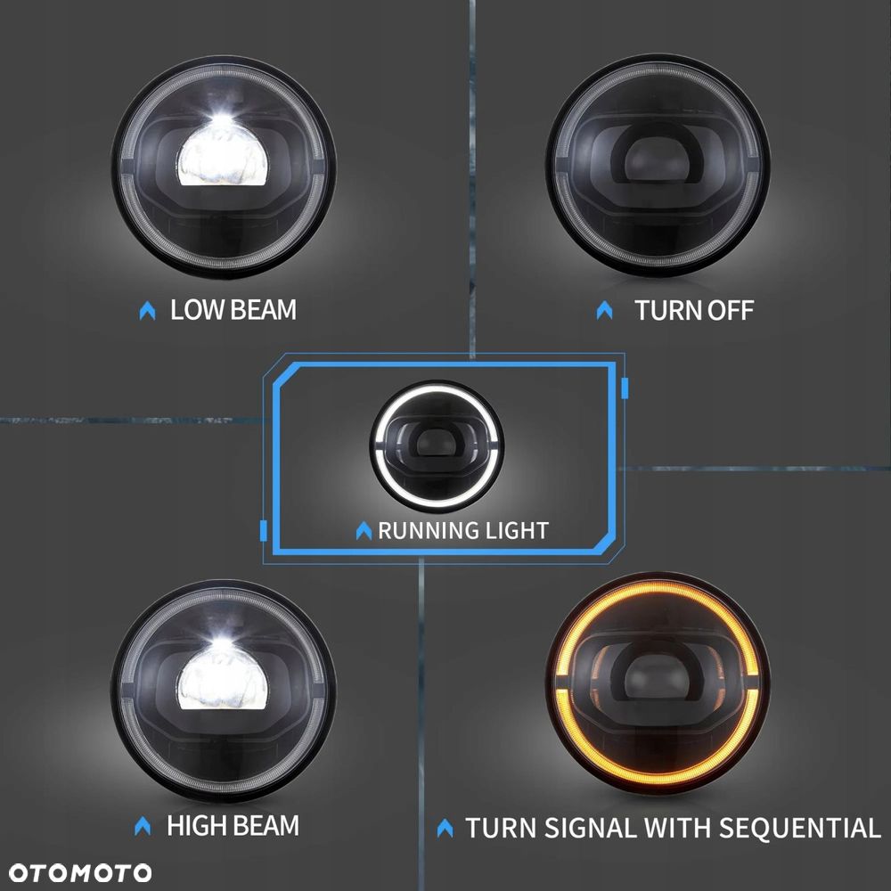 reflektor lampa kpl vland full led tuning jeep wrangler tj jk 96-06-18 mx5 - 4