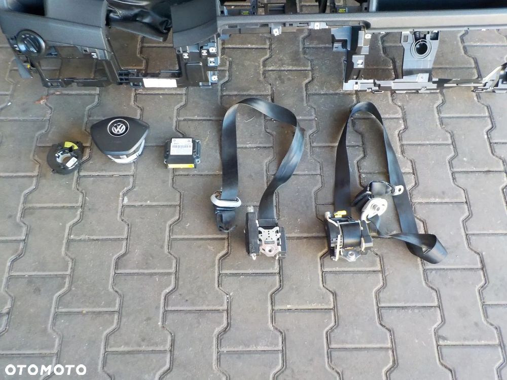 VW T6 DESKA PODUSZKI PASY AIRBAG PRAWY KIEROWCY MODUŁ TAŚMA KOMPLET - 2