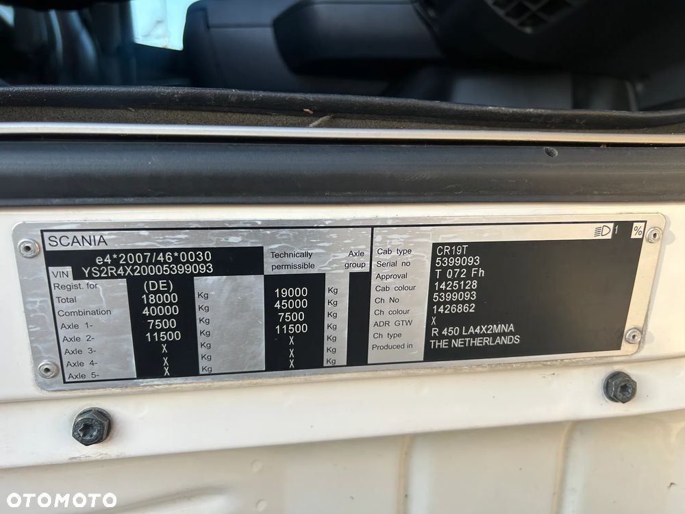 Scania R450 RETARDER / HYDRAULIKA HYVA / ZBIORNIKI 1200 L / KLIMA POSTOJOWA / TACHOGRAF NOWEJ GENERACJI / KABINA STREAMLINE / 2015 ROK !! - 34