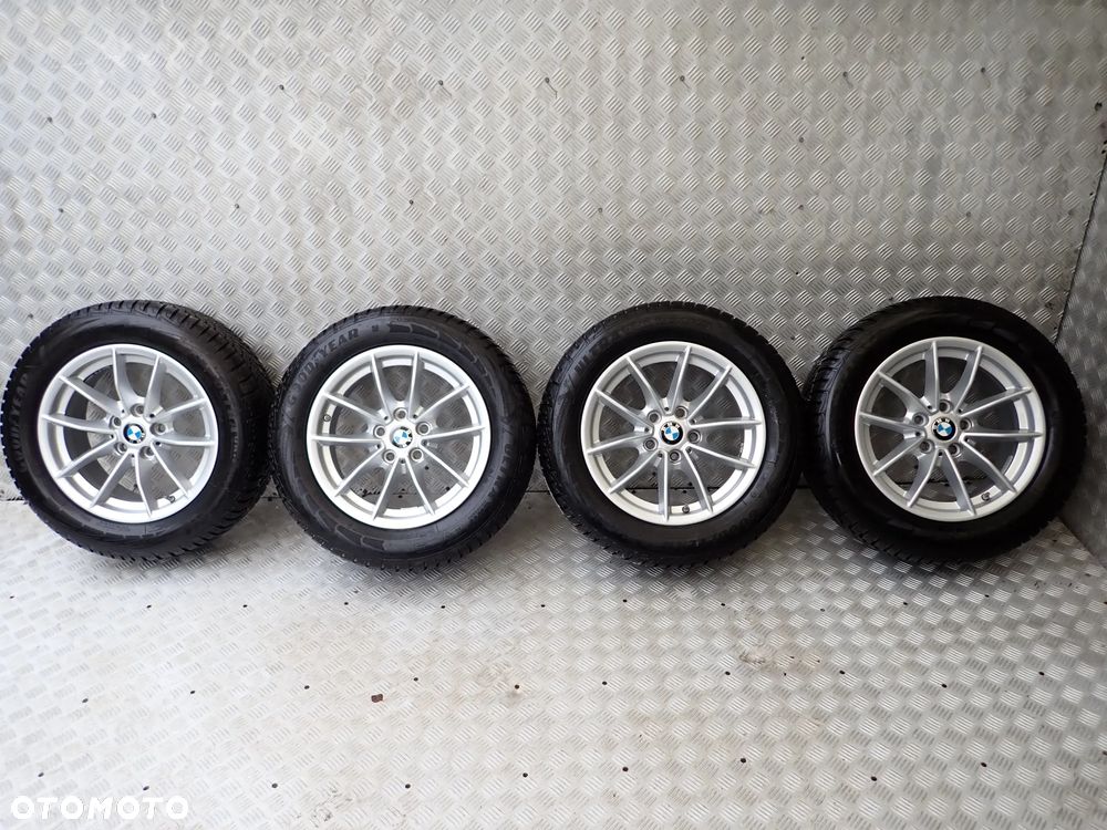 KOŁA FELGI ALUMINIOWE BMW 6,5JX16  ET 22  5X112  BMW 6876921 Z OPONAMI ZIMA GOOD YEAR  205/60/16 - 1