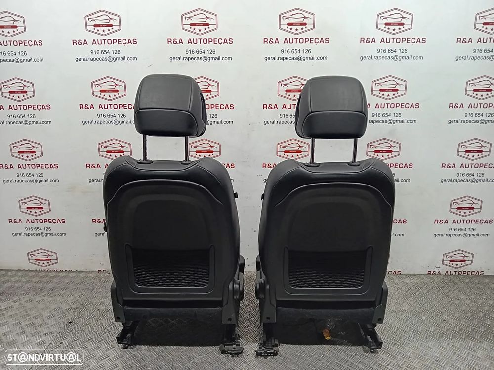 Conjunto de Bancos Citroën Ds5 Elétricos Pele e Alcântara Original - 10