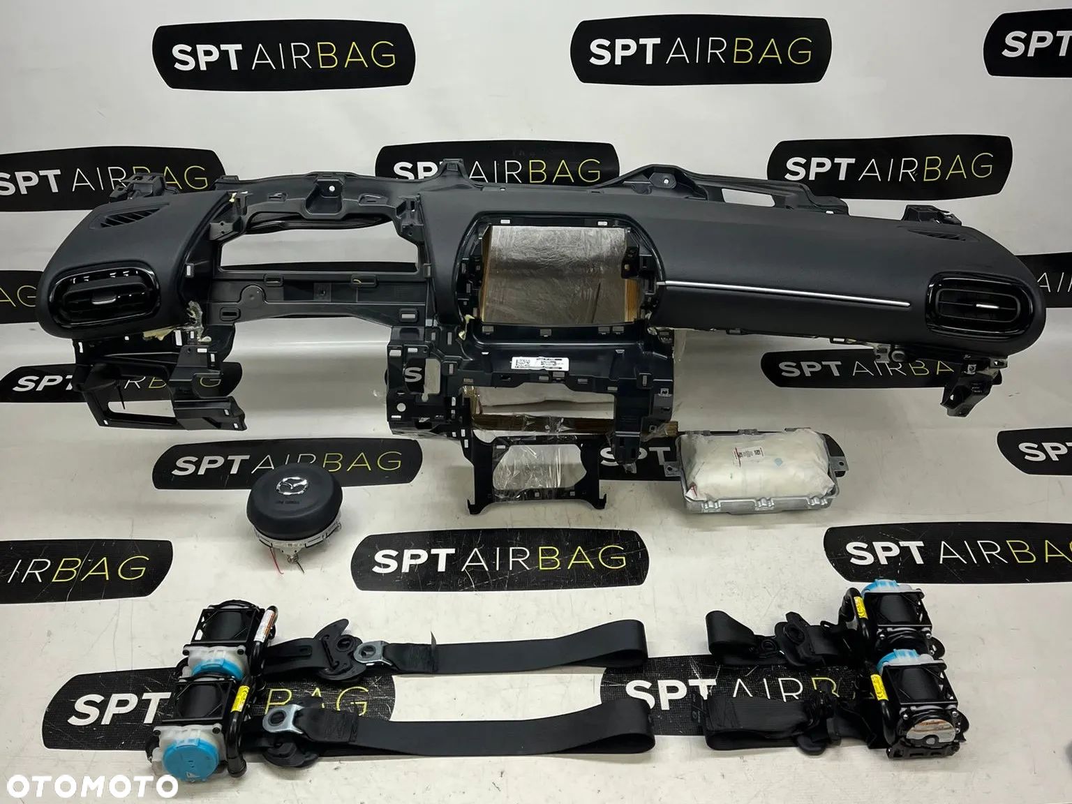 MAZDA II 2 KOKPIT DESKA KONSOLA PULPIT PODUSZKA AIRBAG AIR BAG PASY KIT SET - 1