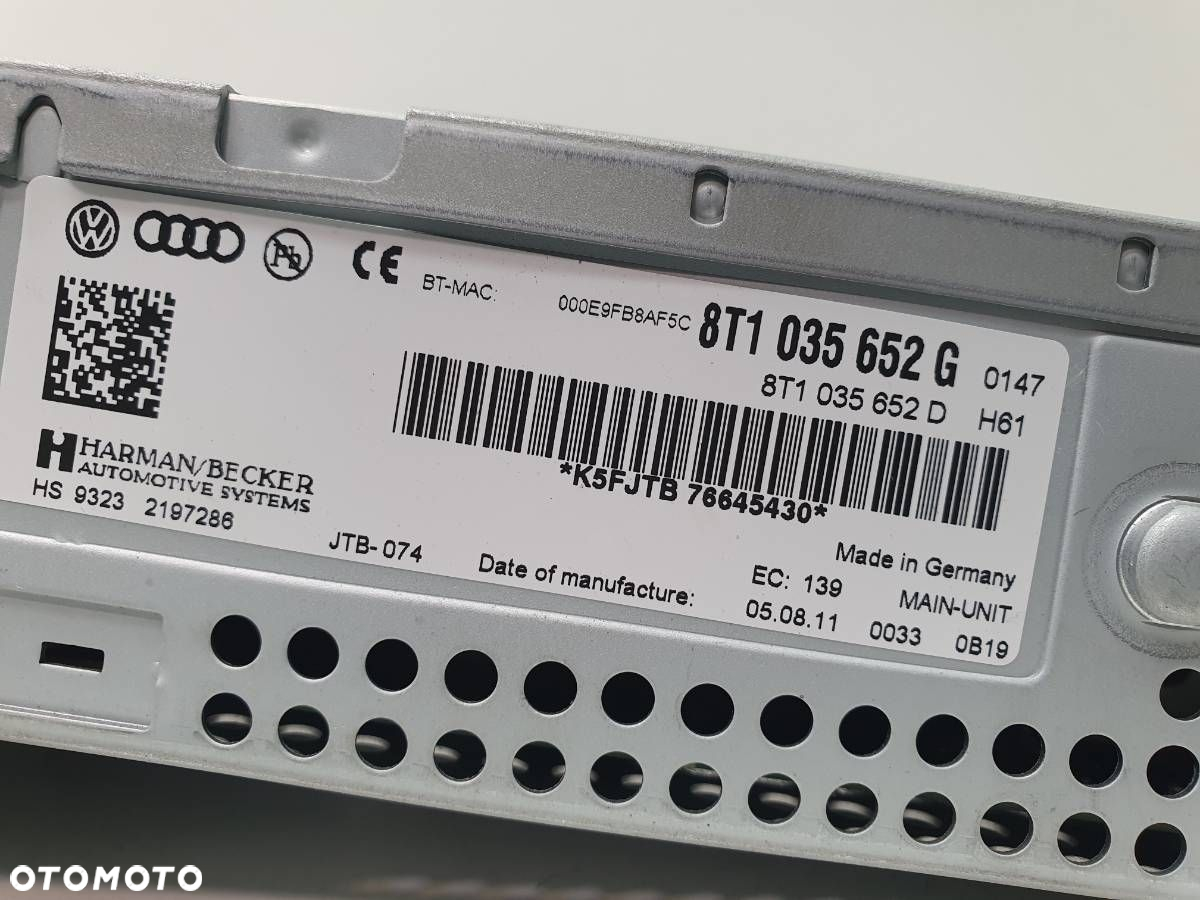 CZYTNIK NAWIGACJI NAVI MMI AUDI Q5 8R 8T1035652G - 7