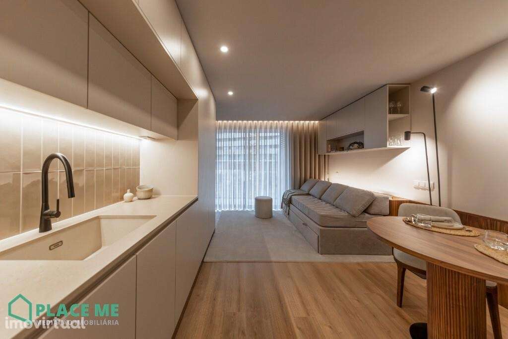 Apartamento T0 NOVO em condomínio fechado junto ao Parque da Rodovia - Grande imagem: 5/23