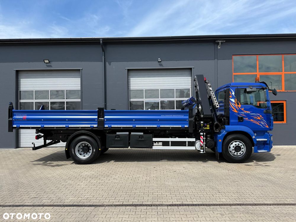 MAN MAN TGM TGL TGS 18.250 // Klimatyzacja / Kiper 6,55 m !!  // wywrotka 3-S + HDS HMF 1420 - K2 // budowlanka // energetyka //żuraw dzwig kran crane // Świeżo sprowadzony!! - 9