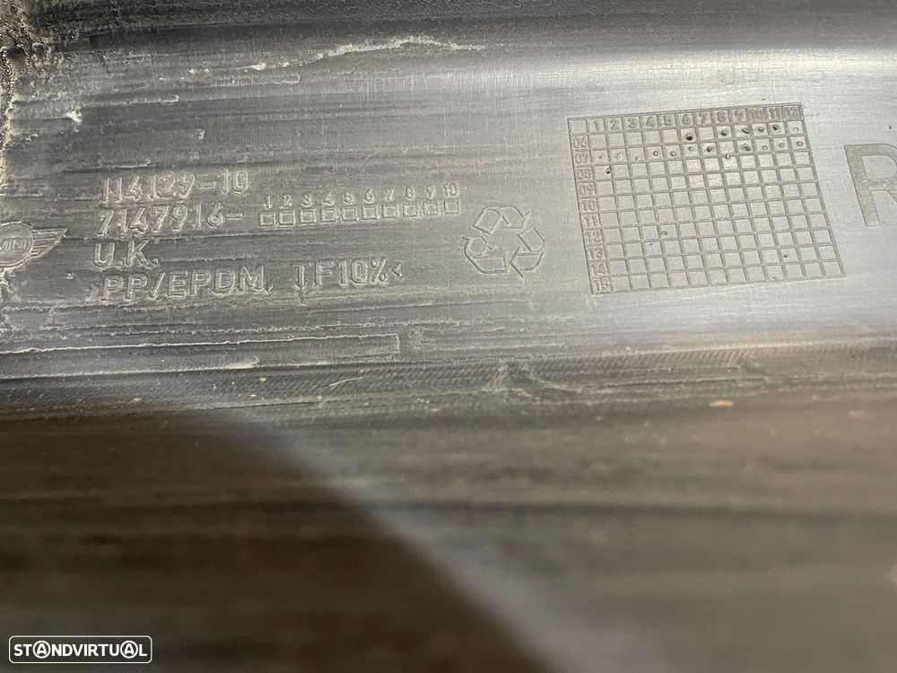 EMBALADEIRA EMBALADEIRAS ESQUERDA DIREITA MINI COOPER R56 51777147916 7147916 51777147915 7147915 R56 LCI R57 CABRIO R57 CABRIO LCI R58 COUPE R59 ROADSTER SAIA SAIAS LATERAL LATERAIS - 8