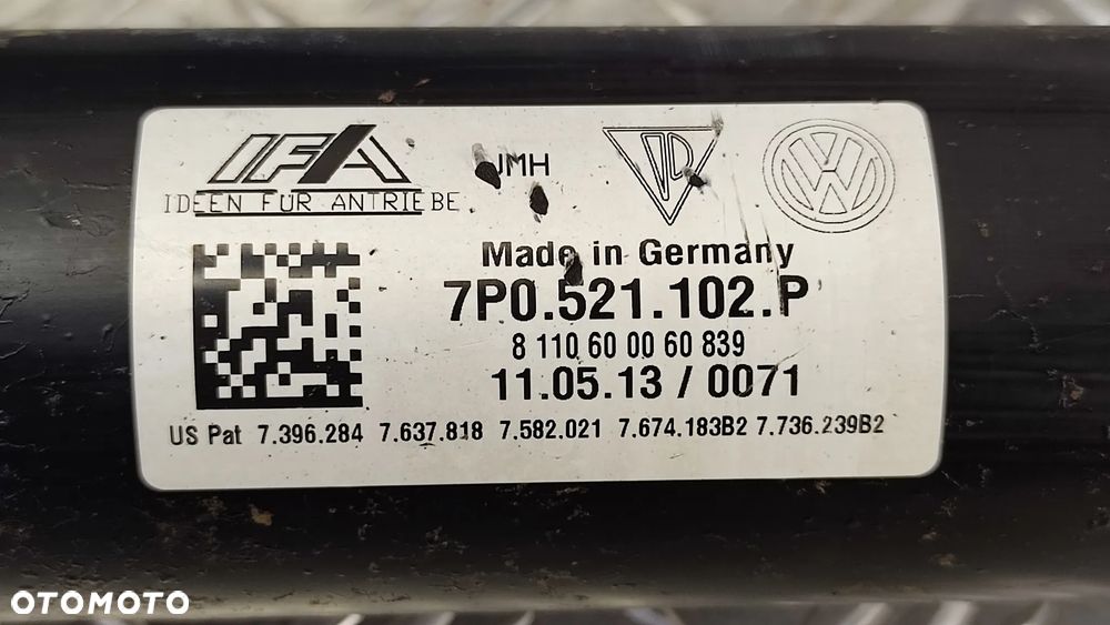 VW TOUAREG 7P 10-18R WAL NAPEDOWY TYL 3.0 TDI 7P0521102 P 7P0521102P - 4
