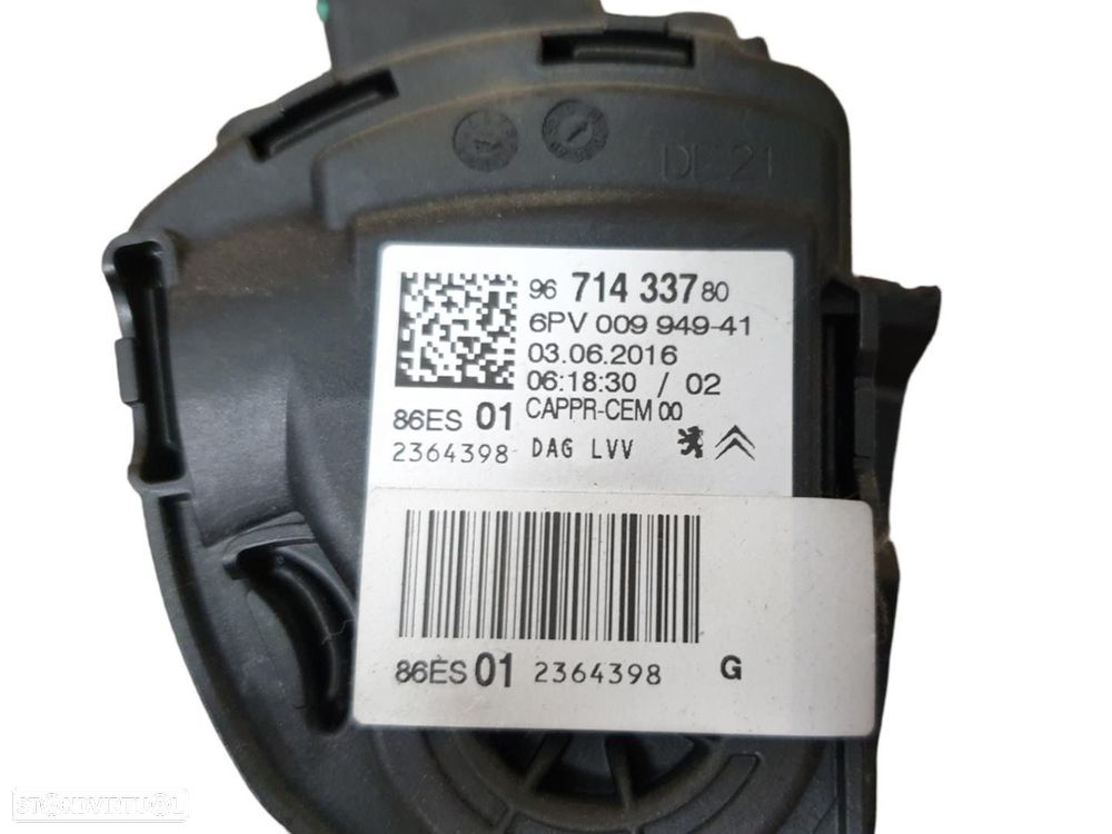 PEDAL ACELERADOR PEUGEOT 208 2016 -9671433780 - 3