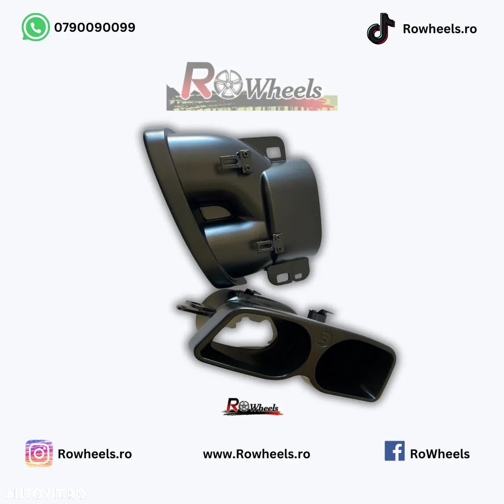Ornamente brabus tobe Tips evacuare Mercedes AMG S class E class C class W222 W212 W218 W205 W223 black brabus GLE GLC CLS - 6