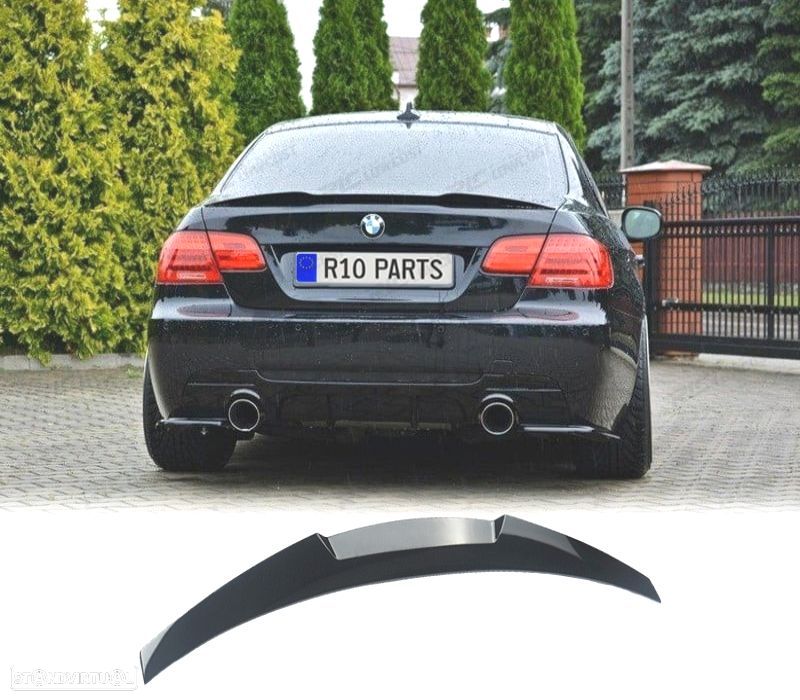 AILERON LIP BMW E92 COUPE 06-14 LOOK M4 PRETO BRILHANTE - 1
