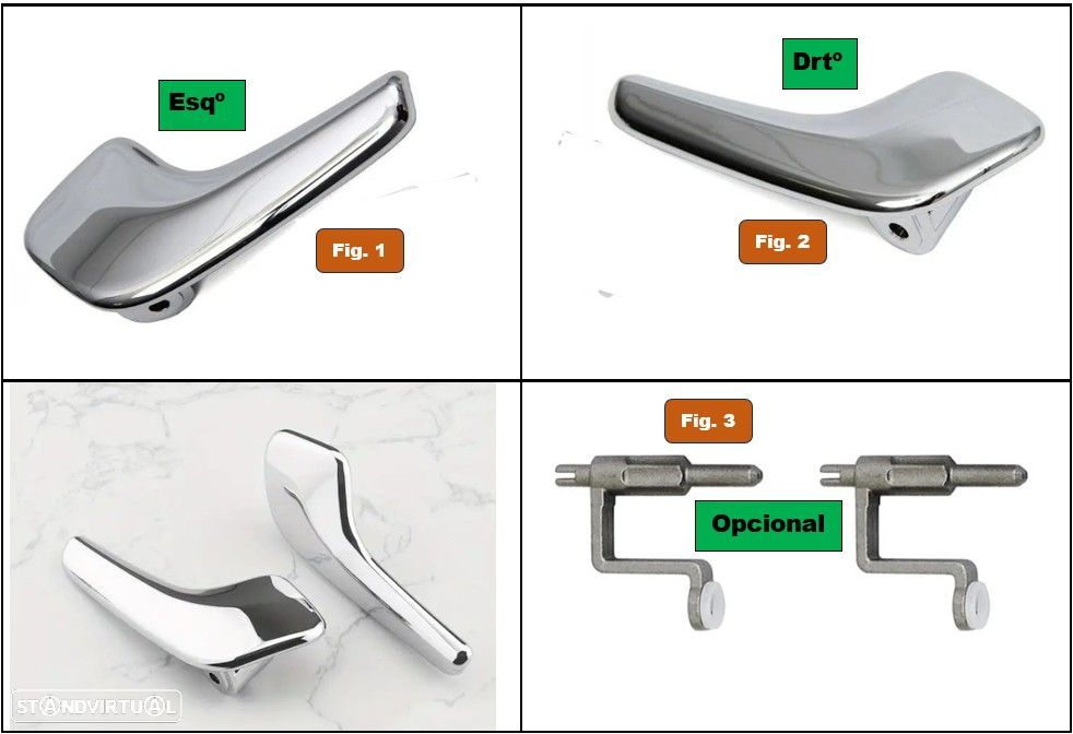 Manipulo pega interior da porta Opel Corsa D - 1