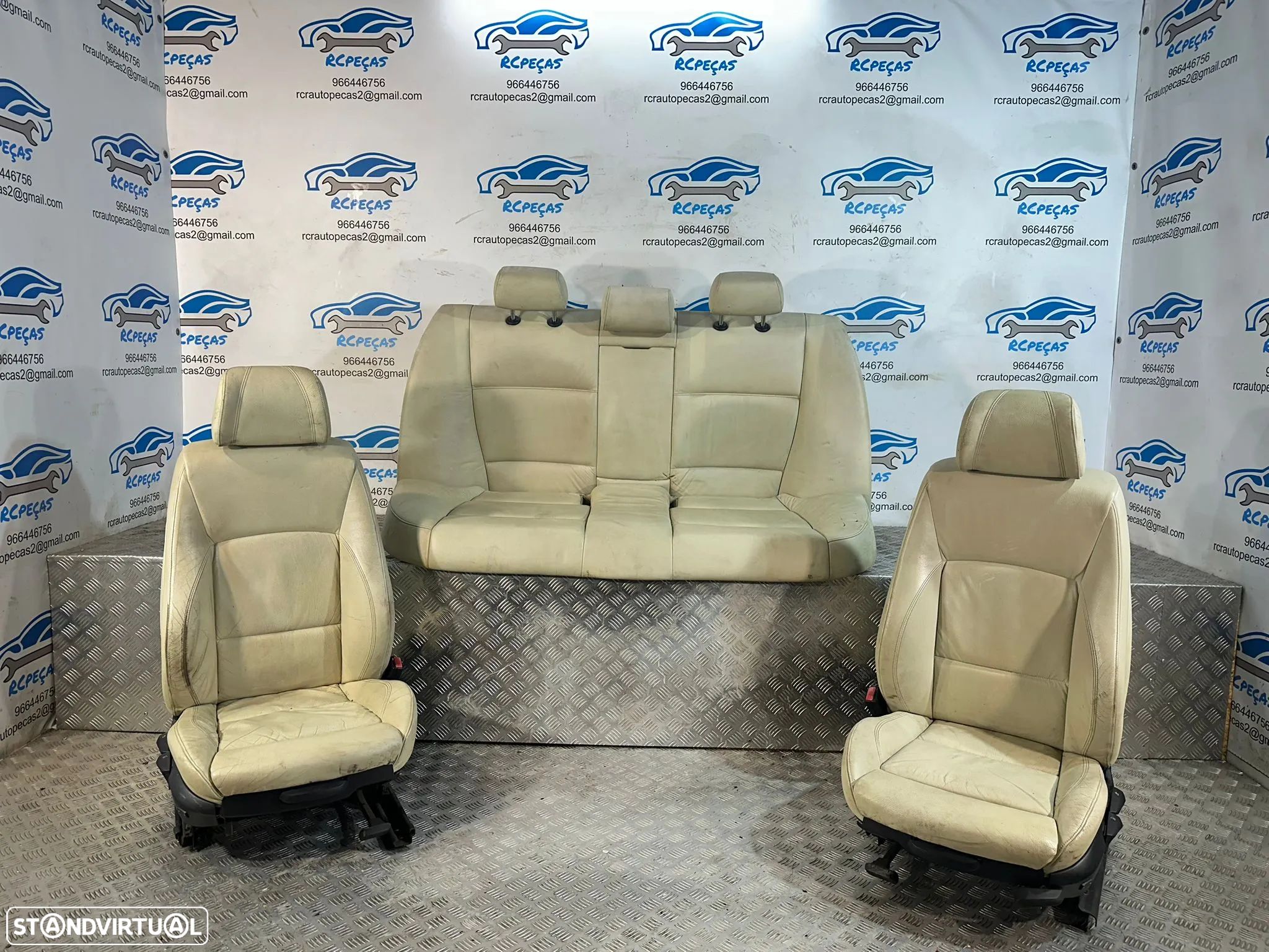 Conjunto Bancos Frente Tras Pele Pack M BMW Serie 3 E90 Sedan 2004 - 2013 - 1