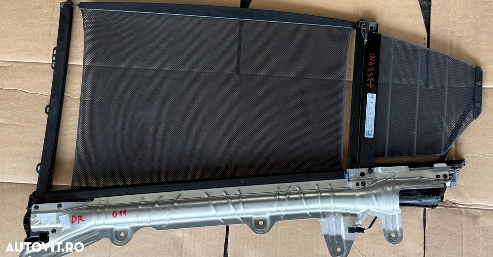 Perdeluță Electrică Ușă Spate Dreapta BMW Seria 7 G11 - Originală 730d 740dx - 1
