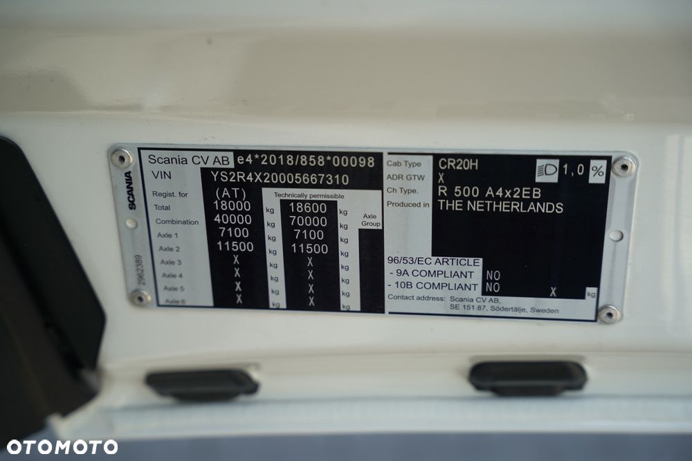 Scania R 500 / RETARDER / LOW DECK / MEGA / KLIMA POSTOJOWA / - 38