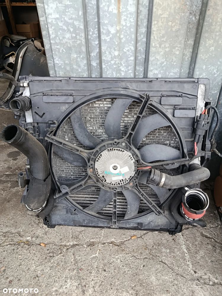BMW X5 E70  LIFT KOMPLET CHŁODNIC WENTYLATOR 7586775 - 5