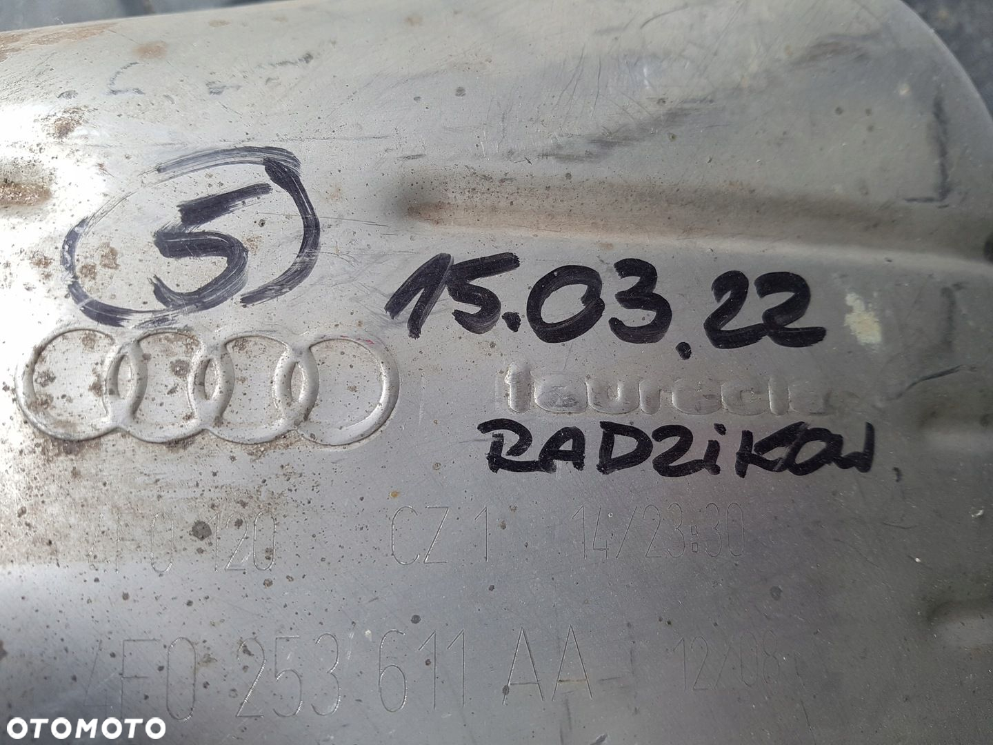 AUDI A6 C6 lewy tłumik końcowy wydech 4F0253611AA - 5