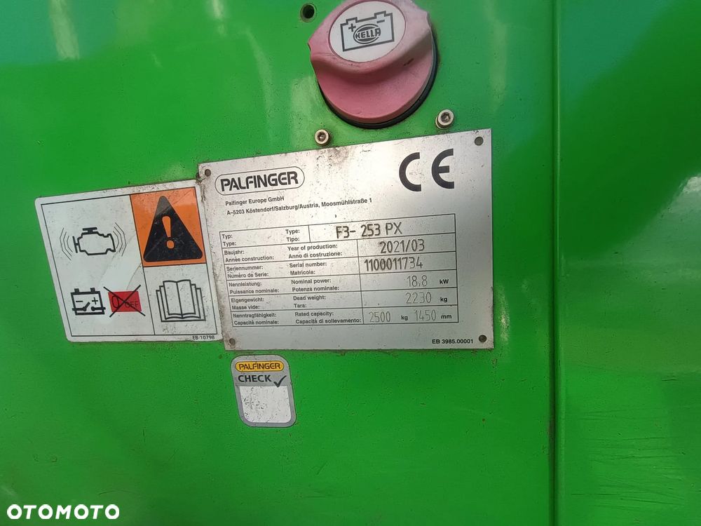 Palfinger F3-253PX / Podwieszany pod naczepę - przyczepę / max udźwig 2500 kg / 3m / 2021 ROK / - 23