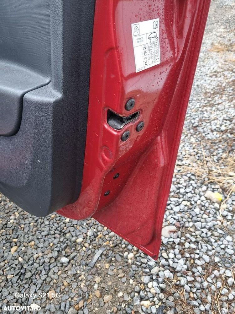 Usa Dreapta Fata Dacia Sandero 2 2012 - 2016 Hatchback 4 Usi Rouge de Feu TEB76 (1403) - 4