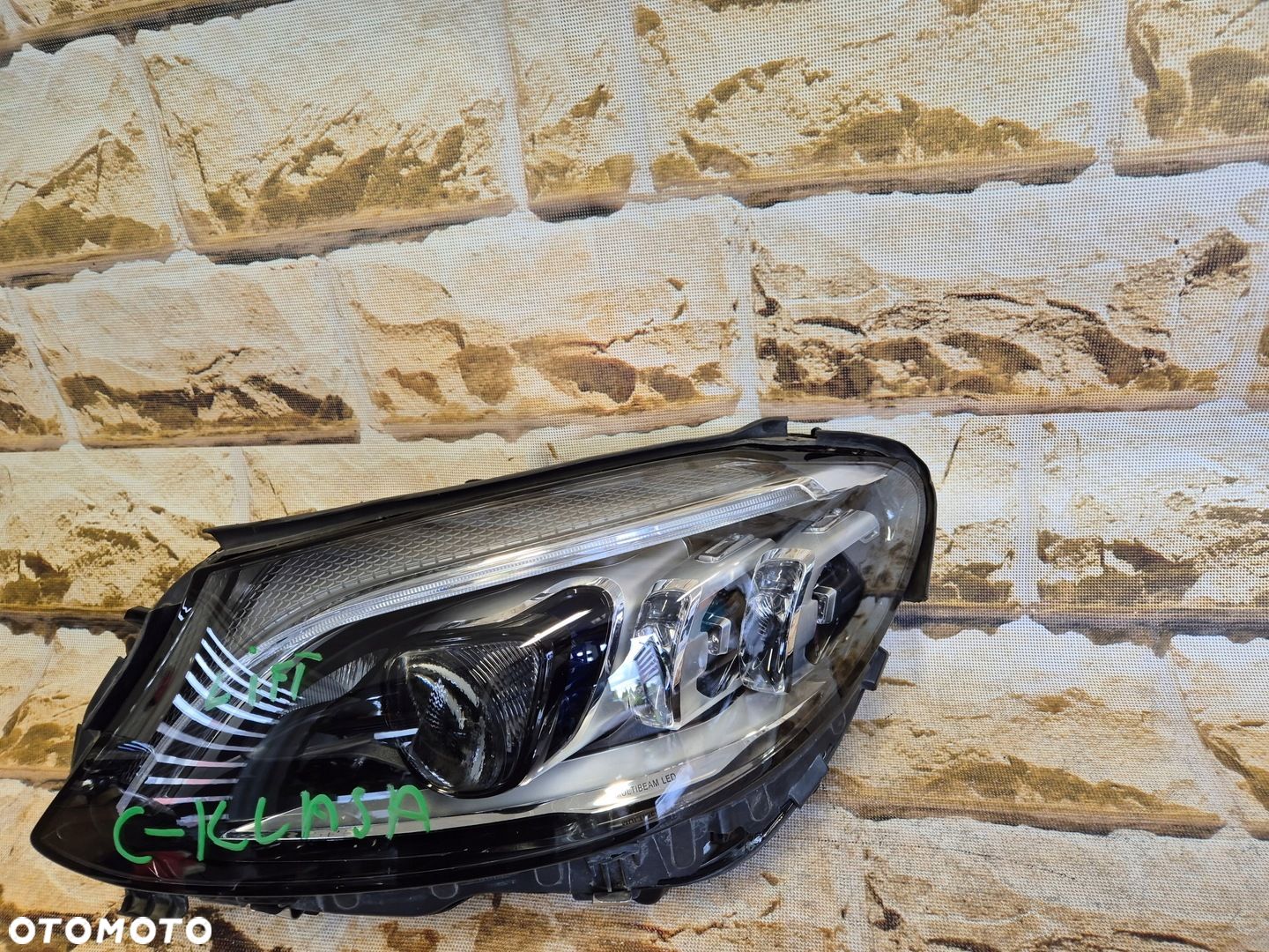 mercedes c klasa w205 lift full led multibeam lewa bez kresek - 1