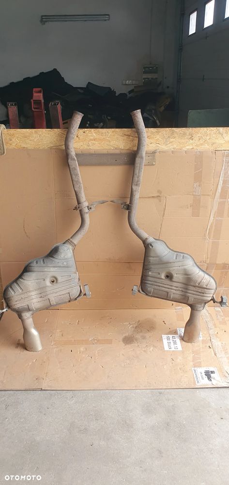 Tłumik końcowy wydech prawy lewy Mercedes ML W164 3.5 V6 A1644906001 A1644905801 - 1