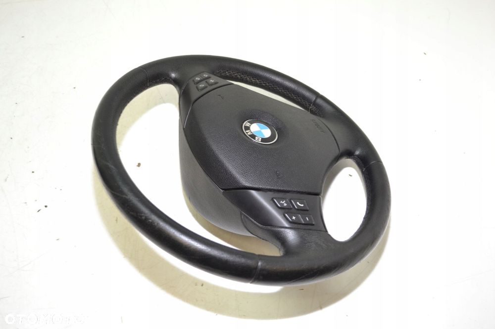 BMW E90 E91 KIEROWNICA SKÓRA PODUSZKA AIRBAG MULTIFUNKCJA - 3