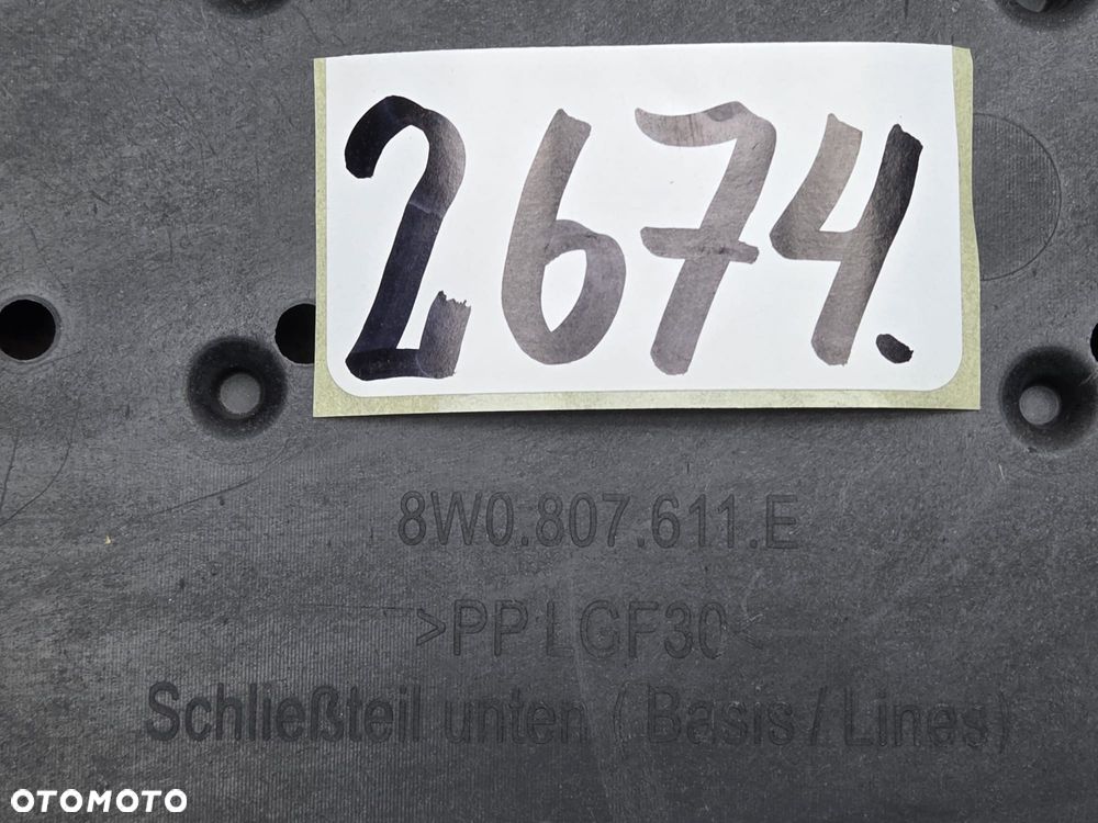 Audi A4B9 lift 8W0807611E płyta zderzaka przód przedni - 5
