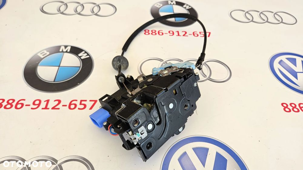 VW Caddy 2K III 3 2003- Kompletny zamek drzwi przód prawy Zamek drzwi przednich prawych 3D1837016AC EUROPA 9 PIN - 4