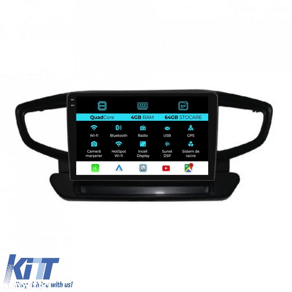Navigatie Dedicata Hyundai Ioniq (2016 - 2022),QuadCore, 9Inch, 4Gb Ra - 1