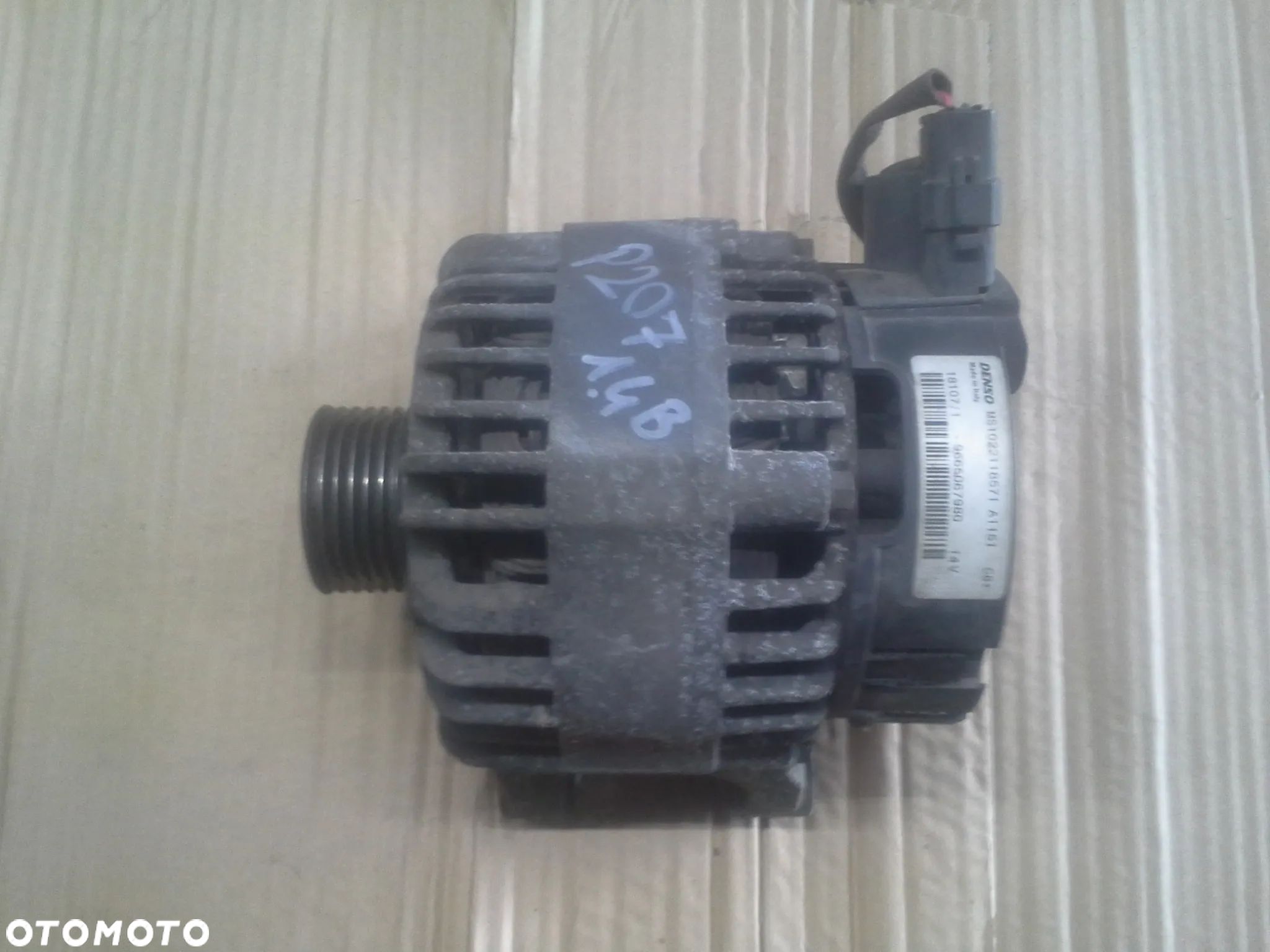 Alternator Peugeot 207 1.4 benzyna 9665067980 Denso - 1